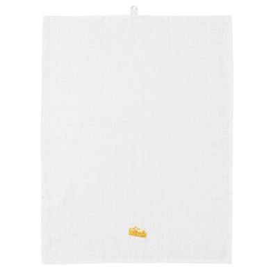 Torchon vaisselle YUMMY TEA TOWELS / Lin et Coton / Blanc Broderie Fromage / Normann Copenhagen