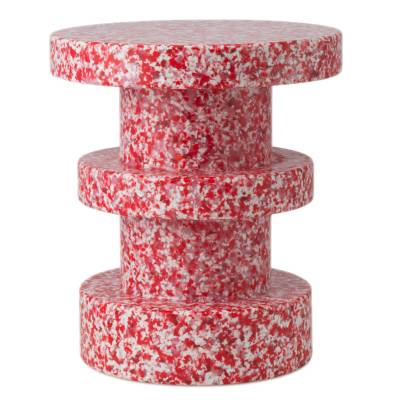 Tabouret BIT STOOL STACK  / 100% Recyclé / Ø 36 cm / Rouge / Normann Copenhagen