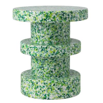 Tabouret BIT STOOL STACK  / 100% Recyclé / Ø 36 cm / Vert / Normann Copenhagen