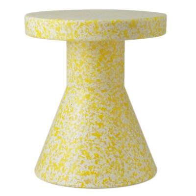 Tabouret BIT STOOL CONE / 100% Recyclé / Ø 36 cm / Jaune / Normann Copenhagen