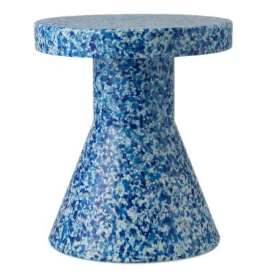 Tabouret BIT STOOL CONE / 100% Recyclé / Ø 36 cm / Bleu / Normann Copenhagen