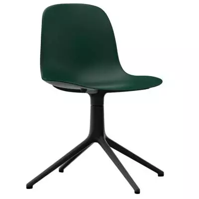 Chaise pivotante FORM / Vert / Piétement noir / Normann Copenhagen