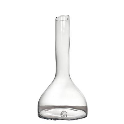 Vase CRISTINA SMALL / Ø 28 x H. 55 cm / Verre / Transparent / Gommaire