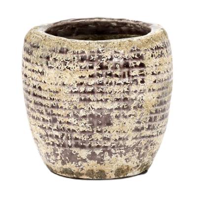 Cache Pot RUSTIC REPTILE / S / Gres / Beige Rouge / Serax