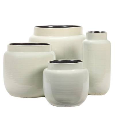 Cache Pot De Plante GLAZED SHADES / 4 Dimension / Blanc Casse - Gris / Serax