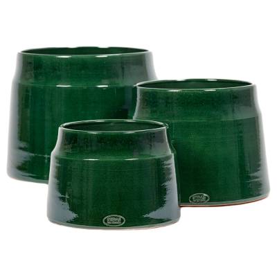 Cache-pot de fleurs GLAZED SHADES / 3 dimensions / Vert