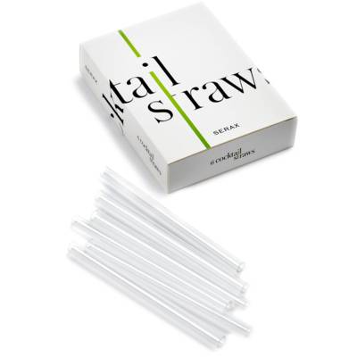 Paille en verre à cocktail GLASS STRAWS / Lot de 6 / Transparent / Serax