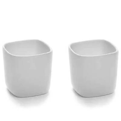 Bol carré HEII en porcelaine - 10,4 cl / Blanc / Serax