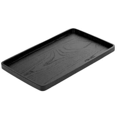 Plateau rectangulaire PASSE PARTOUT / L. 45 cm / Bois / Noir / Serax