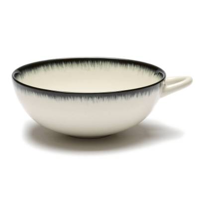 Tasse design DÉ / Porcelaine / Blanc - Noir / Serax