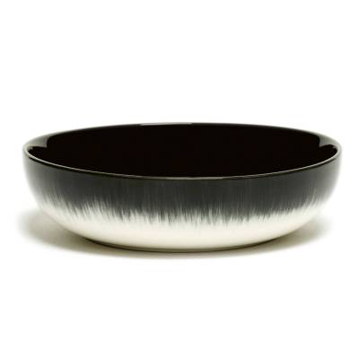 Lot de 2 bols DÉ en porcelaine / 5 dimensions / Noir et Blanc