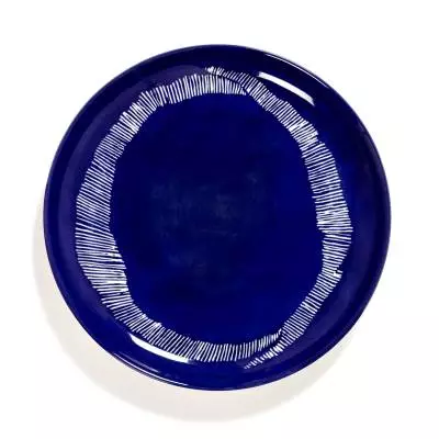 Assiette plate FEAST M / Ø. 22,5 cm / Porcelaine / Bleu