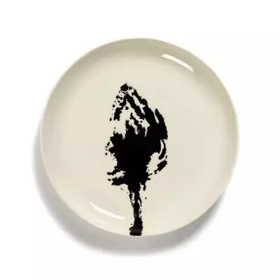 Assiette plate FEAST S OTTOLENGHI / Ø. 19 cm / Porcelaine / Blanc - Noir