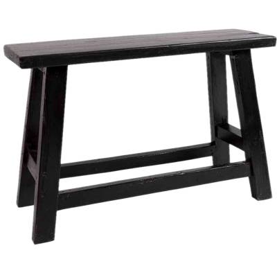 Banc FARM BENCH - L. 85 cm / Bois Recyclé / Noir