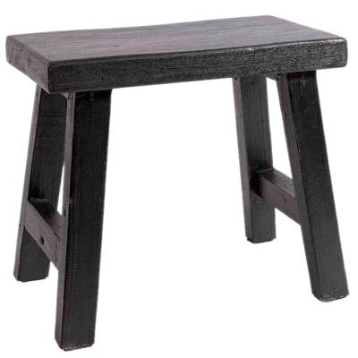 Banc BARN BENCH - L. 50 cm / Bois Recyclé / Noir