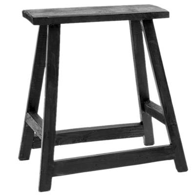 Tabouret CHINESE RECTANGLE - H. 55 cm / Bois Noir