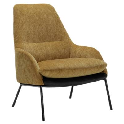 Fauteuil de canapé HOLLY / H. 87 cm / Tissu Atropa / Jaune