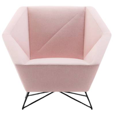 Fauteuil 3ANGLE / L. 100 cm / Rose