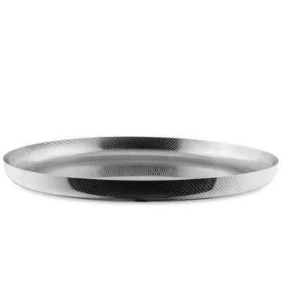 Plateau rond EOT / Ø 35 cm / Acier inoxydable 18/10 avec relief / Alessi