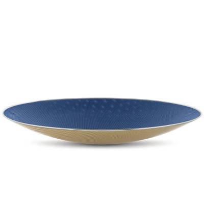 Corbeille Centre de Table Cohncave / Ø 49 cm / Bleu Jaune / Alessi 100 Values Collection