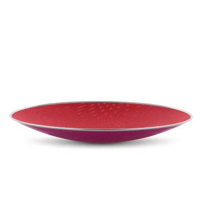 Corbeille Centre de Table Cohncave / Ø 33 cm / Rouge / Alessi 100 Values Collection