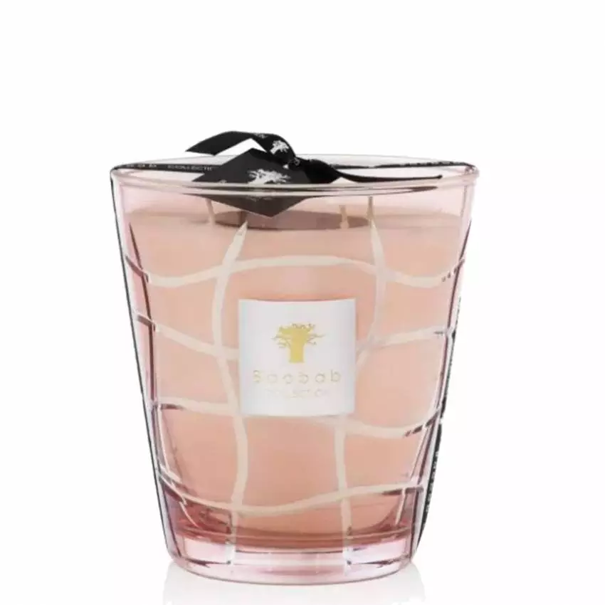 bougie malibu / baobab / verre rose