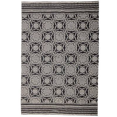 Tapis Rectangulaire ACO / Longueur 1,80 M / Motif Noir / Bloomingville