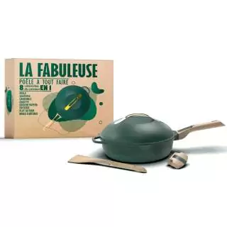 Poêle 8 en 1 LA FABULEUSE / Vert Canopée / Cookut