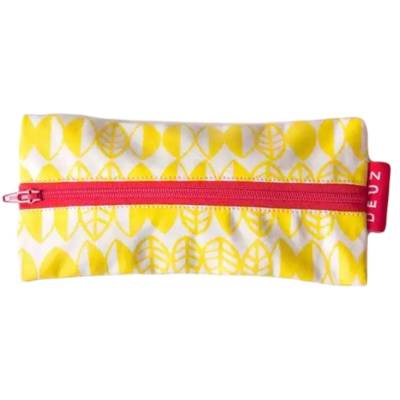 Trousse mini jaune en coton bio - DEUZ