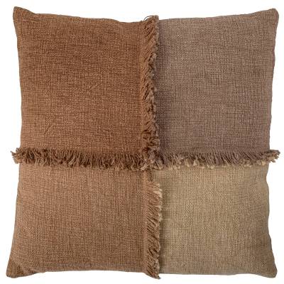 Coussin en coton carré GIJA / Marron / Bloomingville