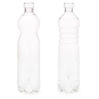 Lot de 2 bouteilles en verre SI-BOTTLE / Seletti