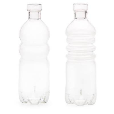 Lot 2 petites bouteilles en verre SI-BOTTLE / Seletti