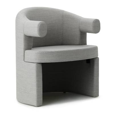 Chaise en tissu BURRA gris / Normann Copenhagen