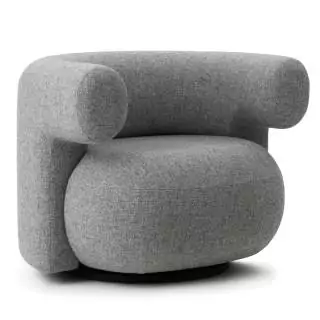 Fauteuil en tissu BURRA Gris / Normann Copenhagen