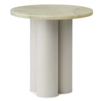 Table d'appoint DIT / Piétement Beige Sable / Plateau Onyx Vert Clair / Normann Copenhagen