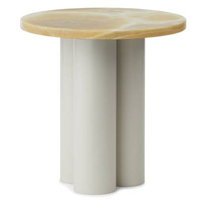 Table d'appoint DIT / Piétement Beige Sable / Plateau Onyx Jaune / Normann Copenhagen