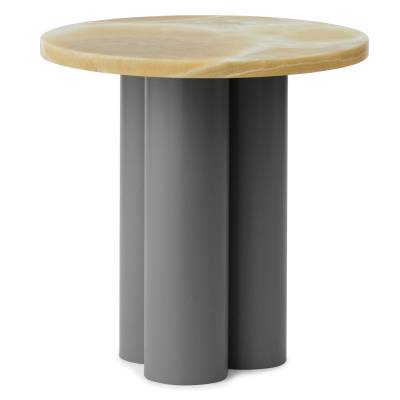 Table d'appoint DIT / Piétement Gris / Plateau Onyx Jaune / Normann Copenhagen