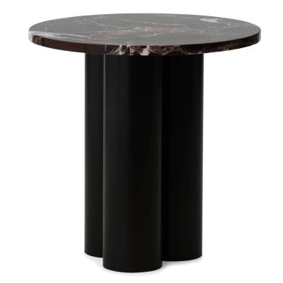 Table d'appoint DIT / Piétement Marron / Plateau Marbre Rouge / Normann Copenhagen