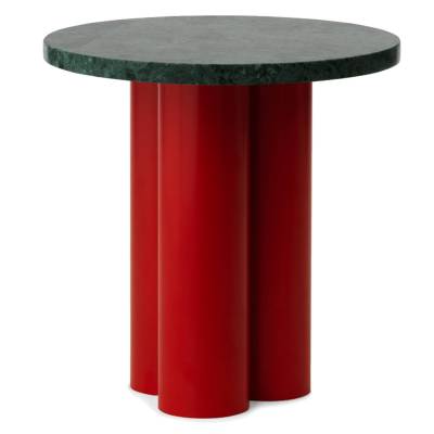 Table d'ppoint DIT / Piétement Rouge / Plateau Verde Marina Vert / Normann Copenhagen