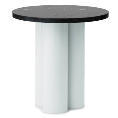 Table d'appoint DIT / Piétement Vert Clair / Plateau Marbre Noir / Normann Copenhagen