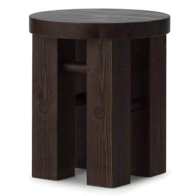 Tabouret d'appoint FYR / Bois de Pin / Marron foncé / Normann Copenhagen