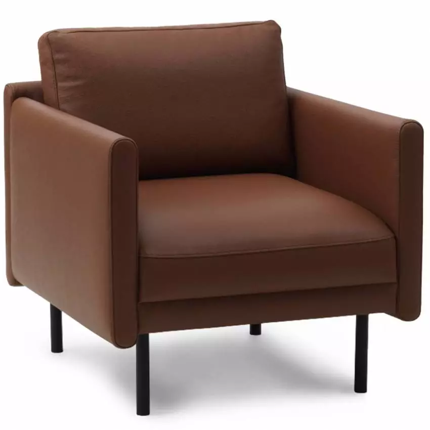 Fauteuil RAR / H. assise 45 cm / Cuir / Marron Cognac / Normann Copenhagen