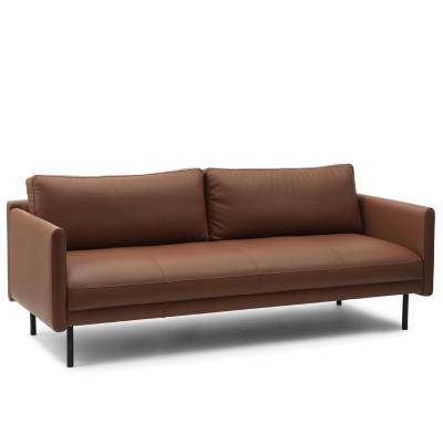 Canapé 3 places RAR / L. 204 cm / Cuir / Marron Cognac / Normann Copenhagen