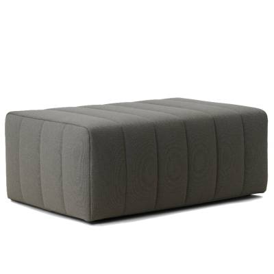 Pouf SCENE / L. 110 x H. 42 cm / Tissu / Gris / Normann Copenhagen