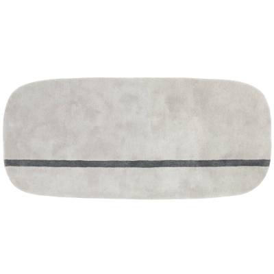 Tapis ovale en laine OONA / 90x200 cm / Gris / Normann Copenhagen