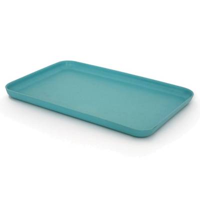 Plateau FRESCO M / 32 x 22 cm / Bambou / Bleu / Ekobo