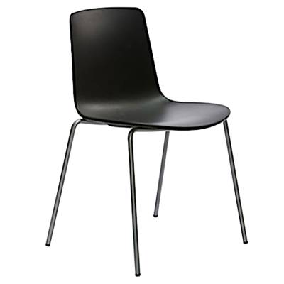 Chaise LOTTUS / H. assise 46 cm / Noir