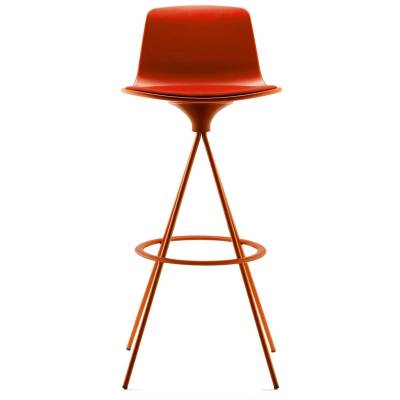 Tabouret pivotant LOTTUS SPIN / H. assise 68 ou 78 cm / Rouille