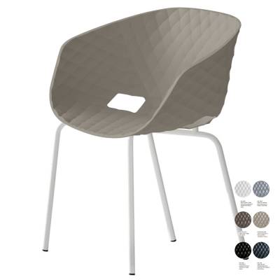 Fauteuil UNI-KA 594 / Tourterelle - Blanc / Et al.