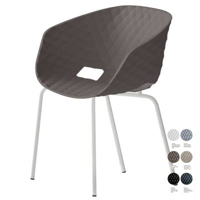 Fauteuil d'extérieur UNI-KA 594 / Marron-Blanc / Et al.